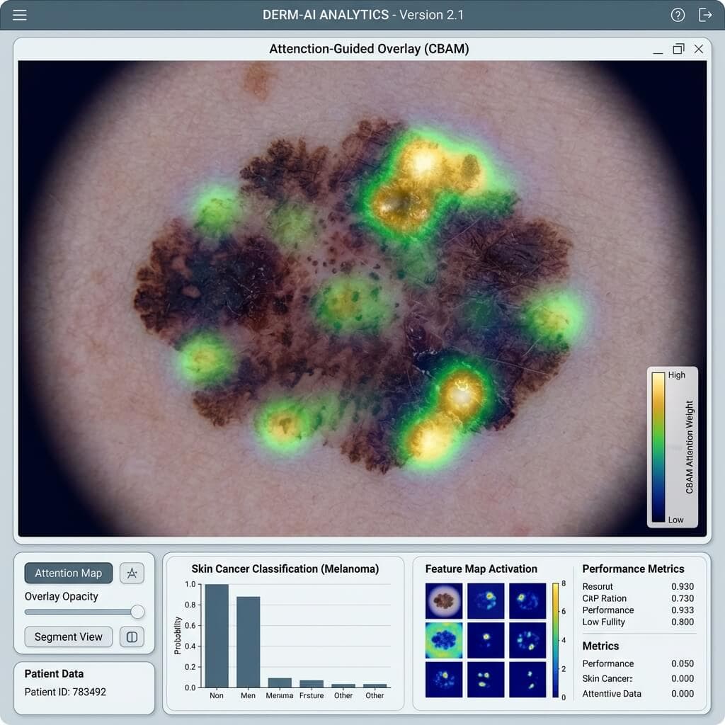 CBAM-Xception: An Attention-Guided Framework for Skin Cancer Classification